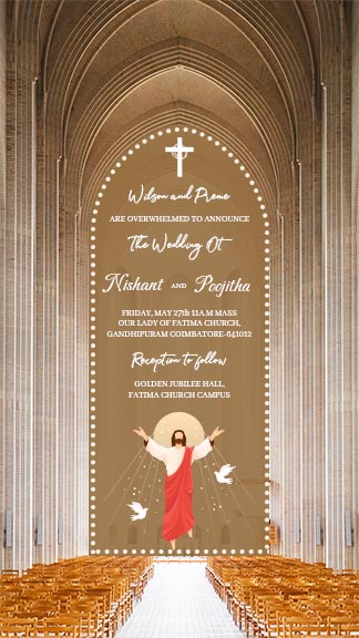 Christian Wedding Invitation