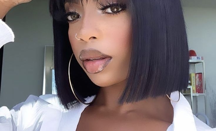 Short black wigs for natural look