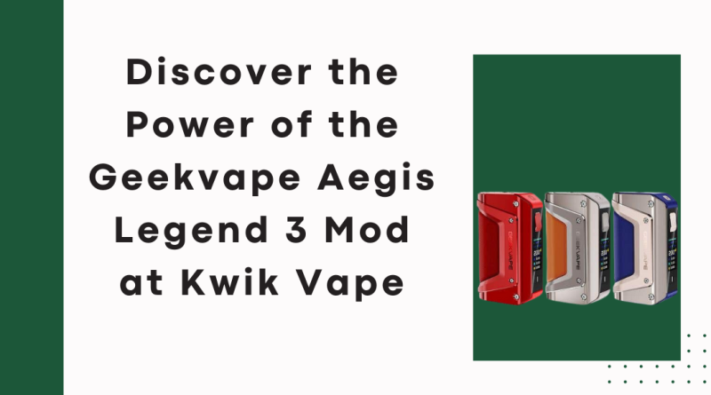 Geekvape Aegis Legend 3 Mod