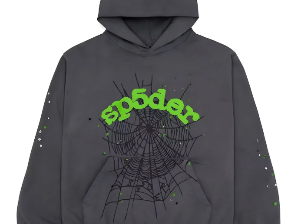 Grey spider hoodie