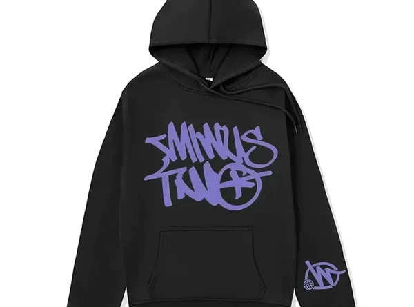 Hoodie Minus Two Hood Black Purple