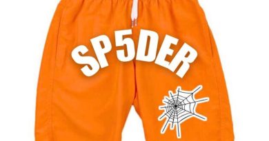 Sp5der Shorts Orange Logo