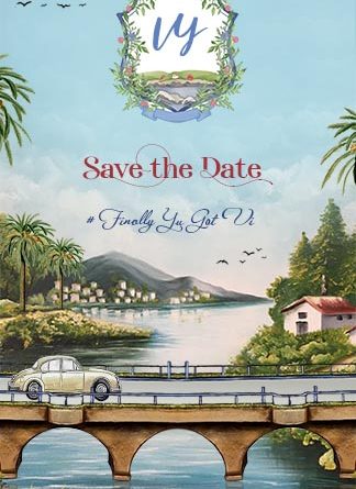 Save The Date Invitation Card