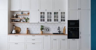 Glass Kitchen Shelving